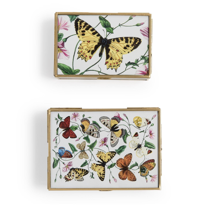 Glass & Brass Photo Box