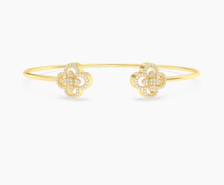 Ella Stein Gold Wildflower Flexi Cuff Bracelet