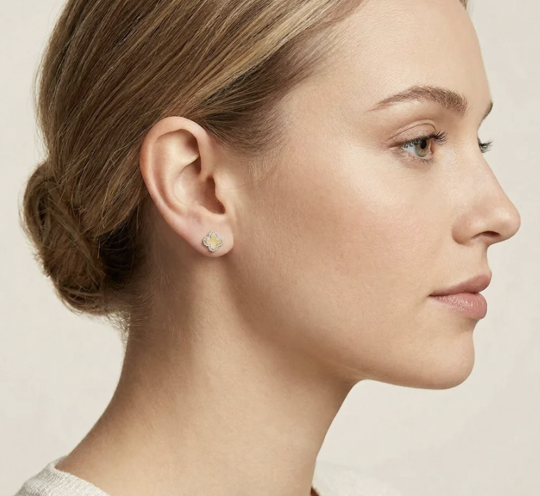 Ella Stein Classic Bloom Clover Studs