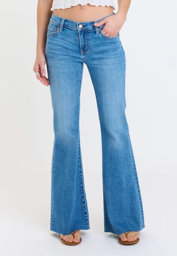 Daze Lowkey Low Rise Flare Jeans