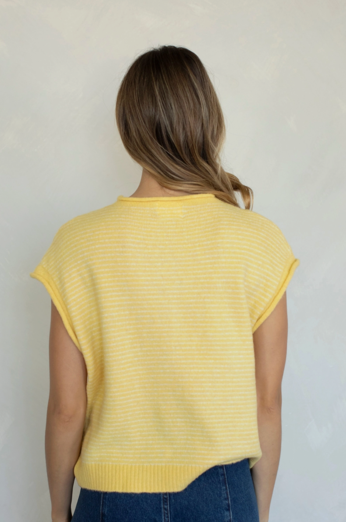Lynnette Stripe Cap Sleeve Cardi