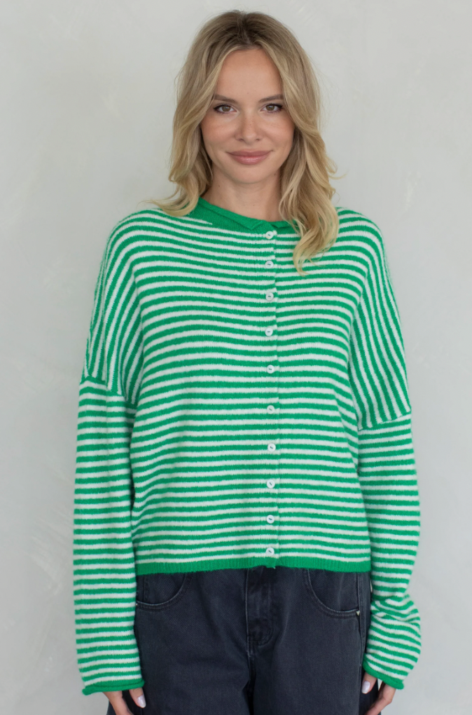 Maggie Mini Striped Cardigan