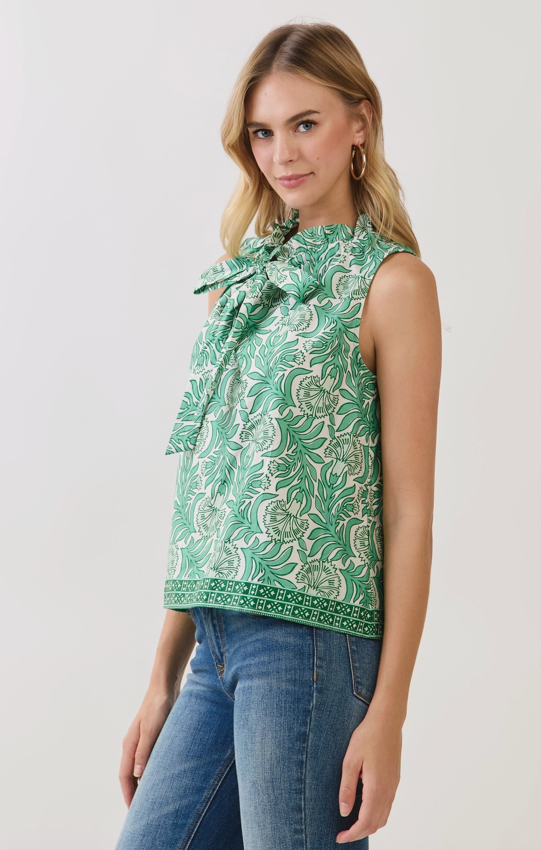 Botanical Bow Blouse