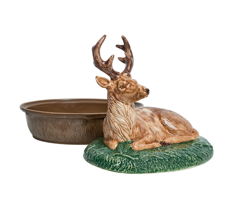 Forest Walk Stag Baker with Lid