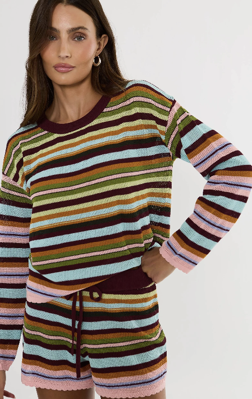 Beach Sweater Paradise Stripe