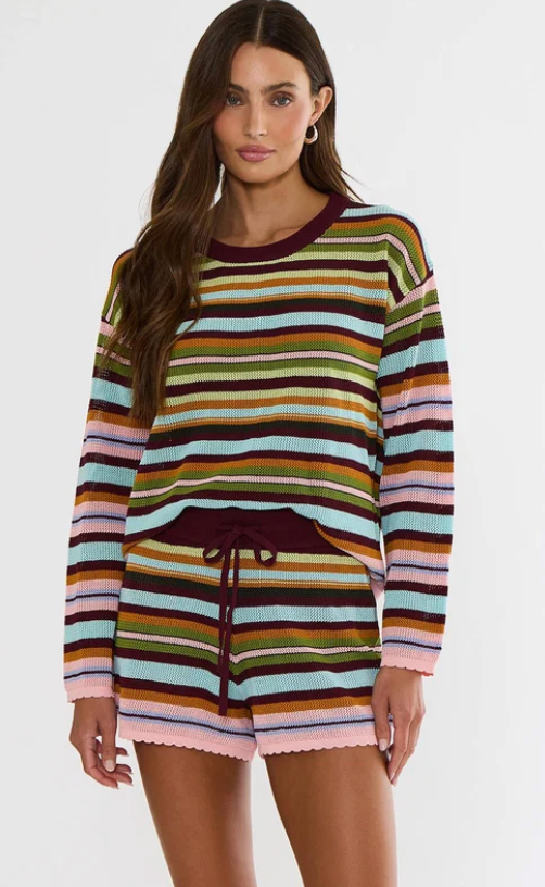 Beach Sweater Paradise Stripe