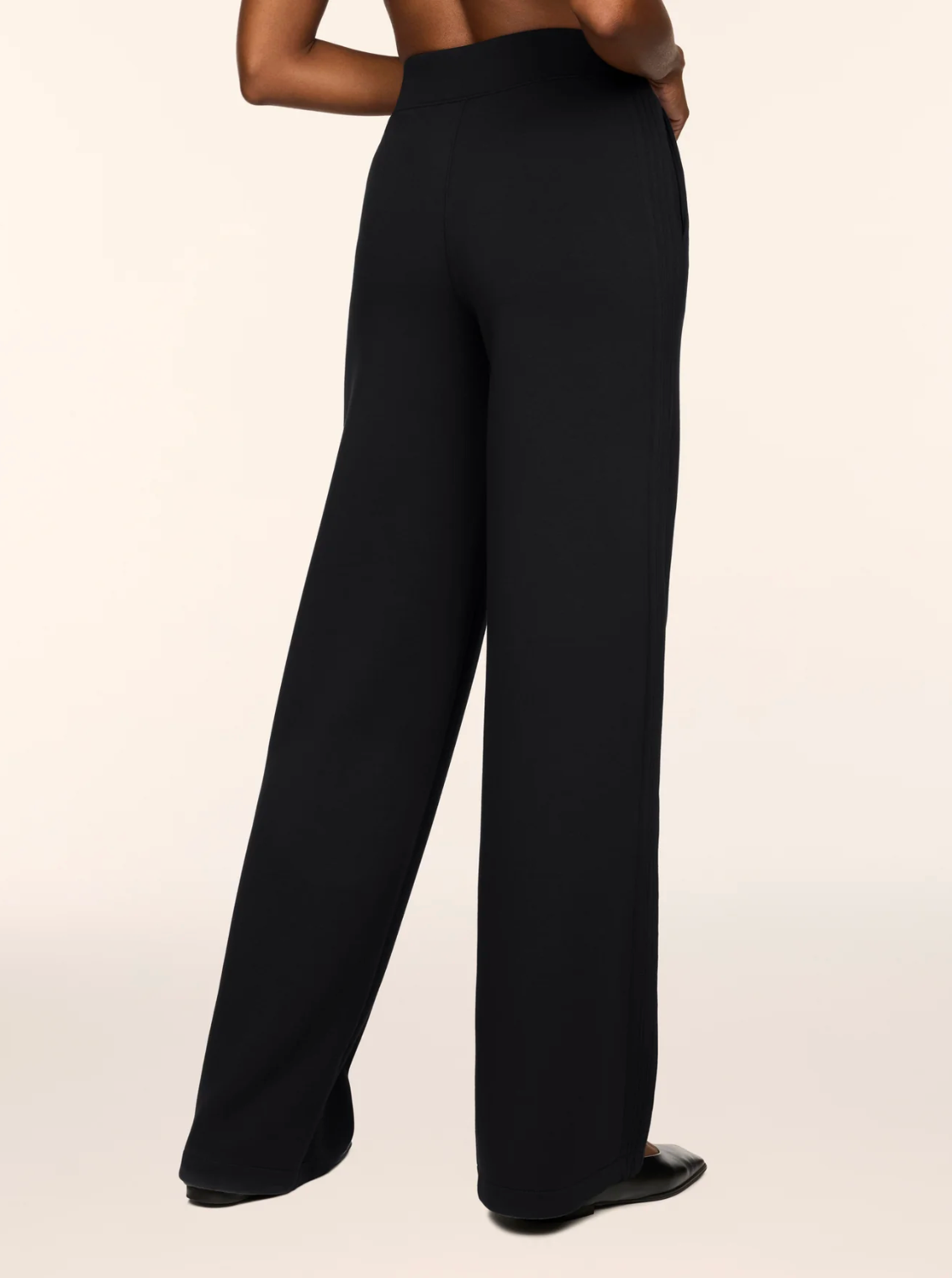 SPANX Pintuck Wide Leg - Very Black
