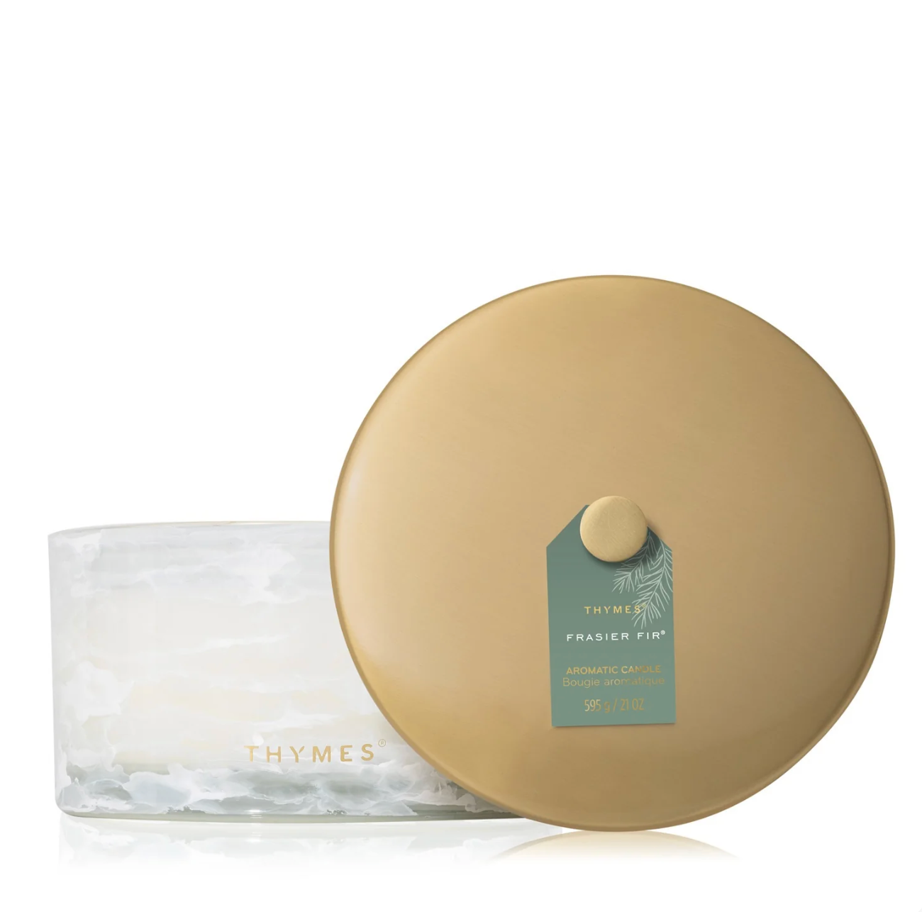 Thymes Frasier Fir Tidings 4-Wick Candle