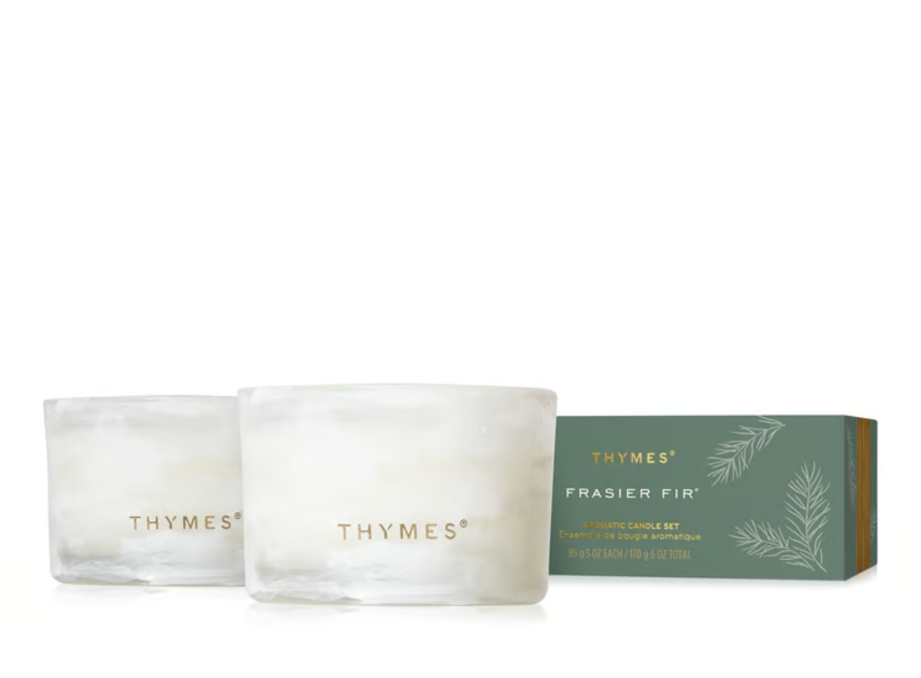 Thymes Frasier Fir Tidings Votive Gift Set