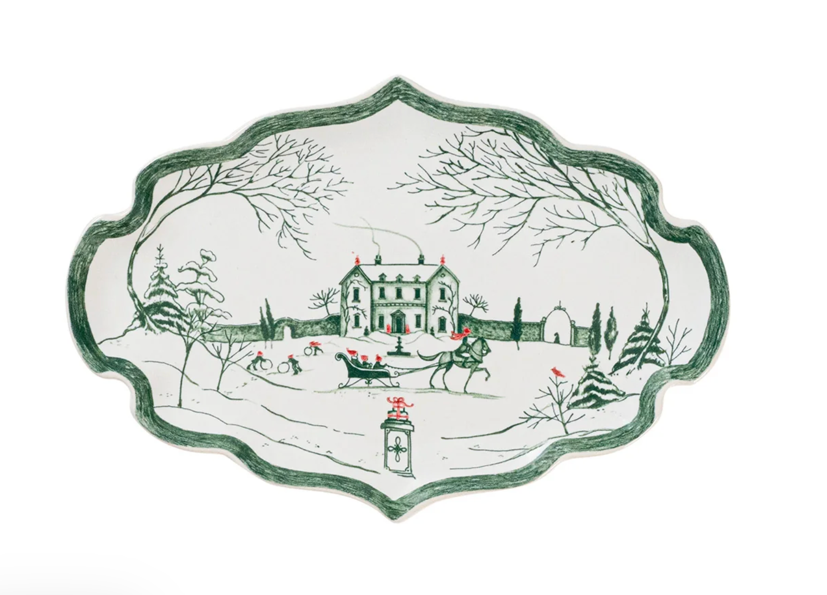 Country Estate Winter Frolic 7" Tray