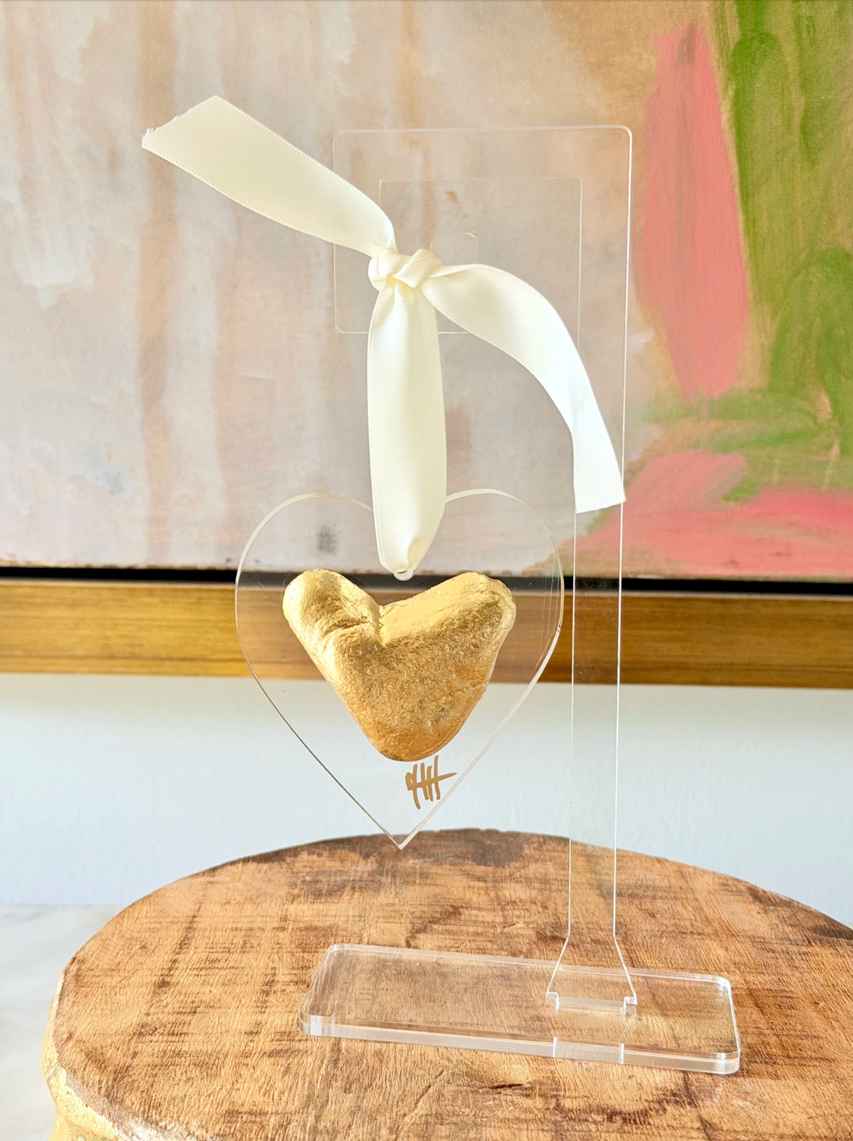 Debra Hewitt Heart Silhouette Gold Leaf