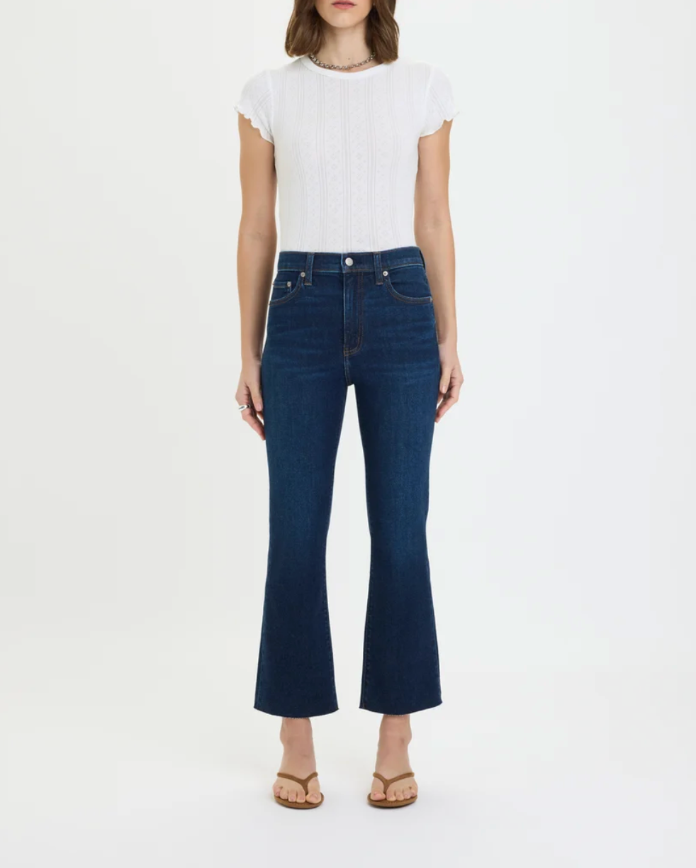 Daze Shy Girl High Rise Crop Flare - Serene