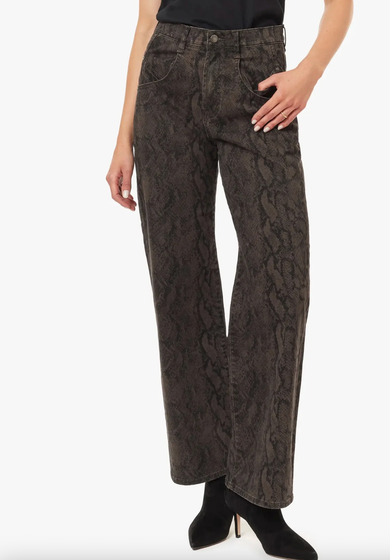 Habitual Blaine High Rise Animal Straight Jean