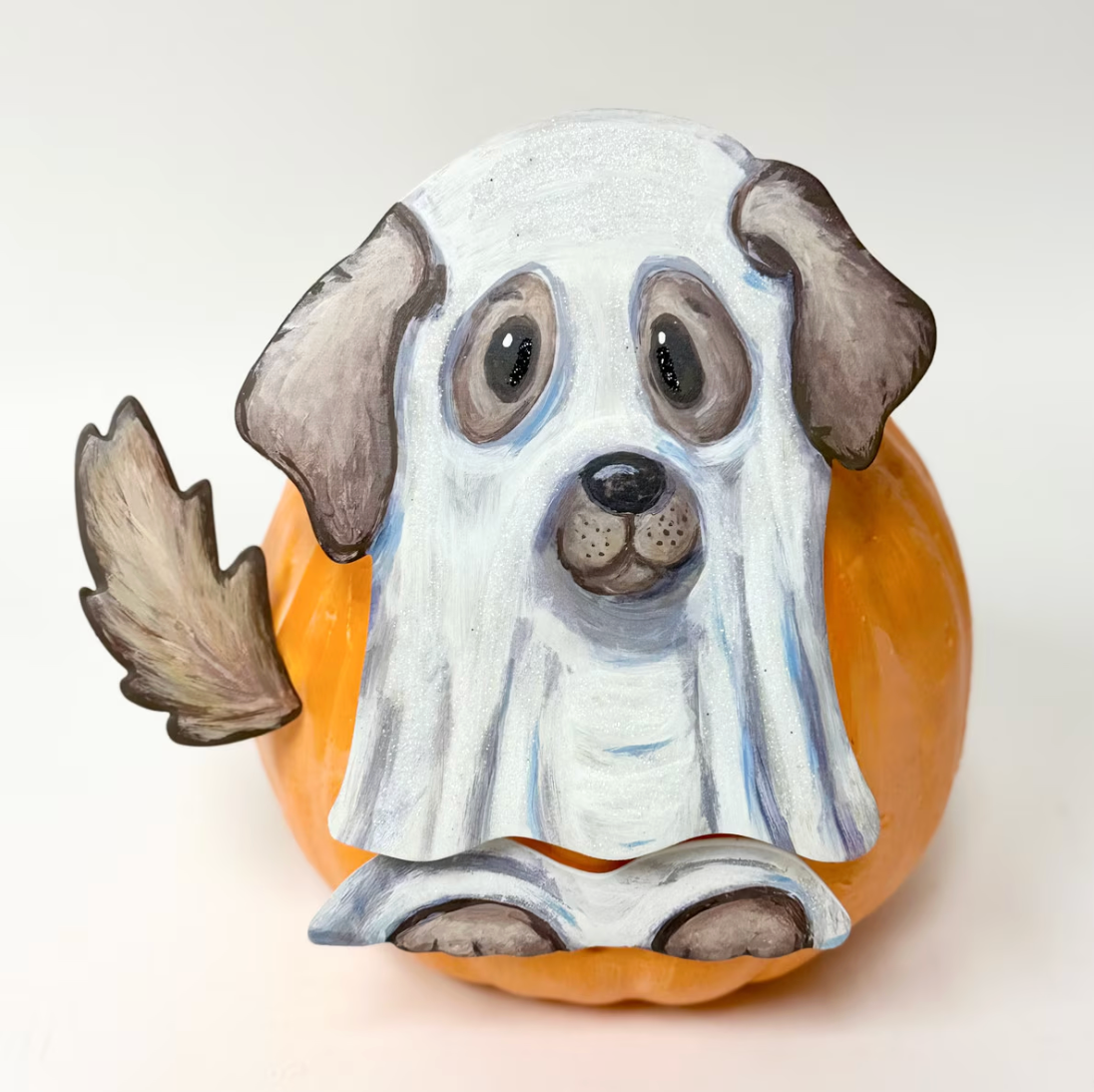 Sweet Ghost Puppy Pumpkin Parts, S/3