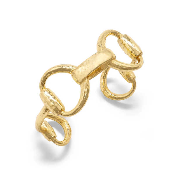Equestrian Snaffle Bit Gold Cuff