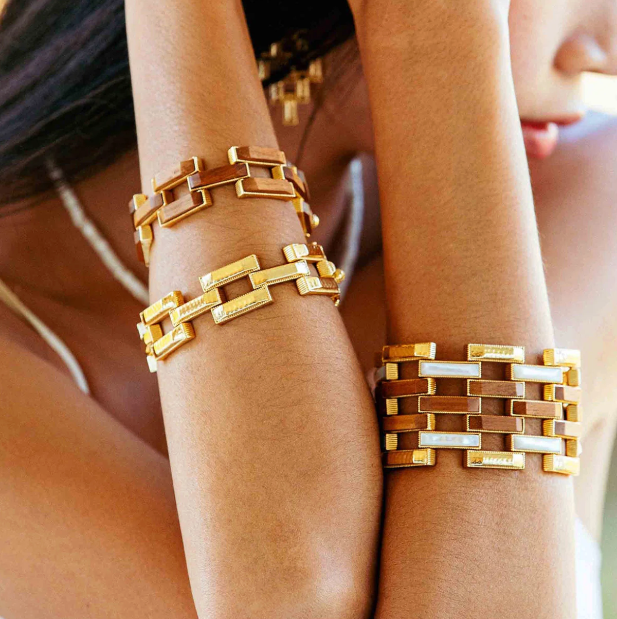 Pathway Link Bracelet, 7.5" - Gold