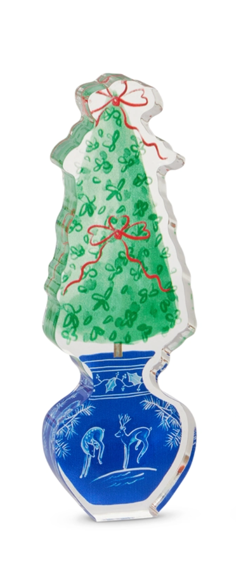Holiday Topiary Acrylic Cut Out