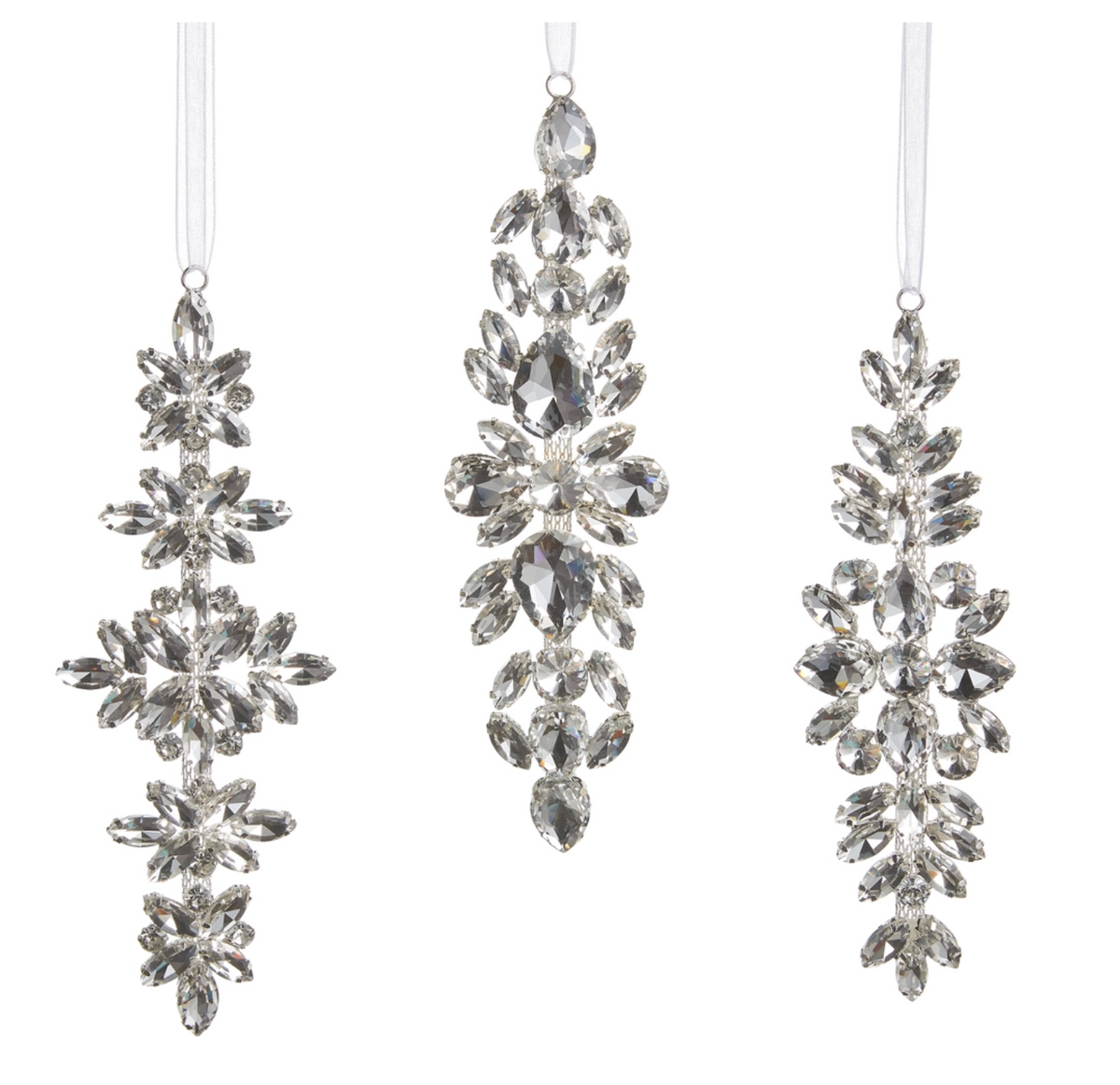 Clear Jewel Drop Ornament