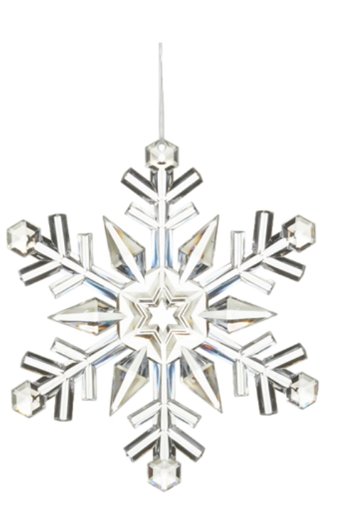 Clear Acrylic Snowflake Ornament