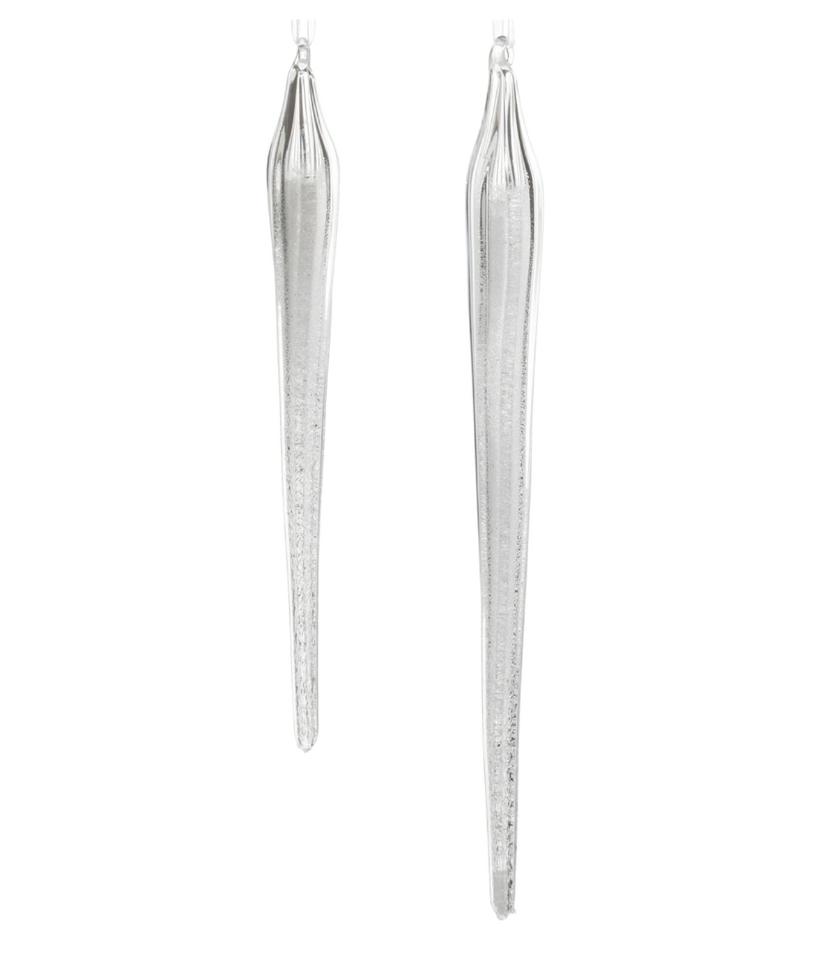 Glitter Icicle Ornaments