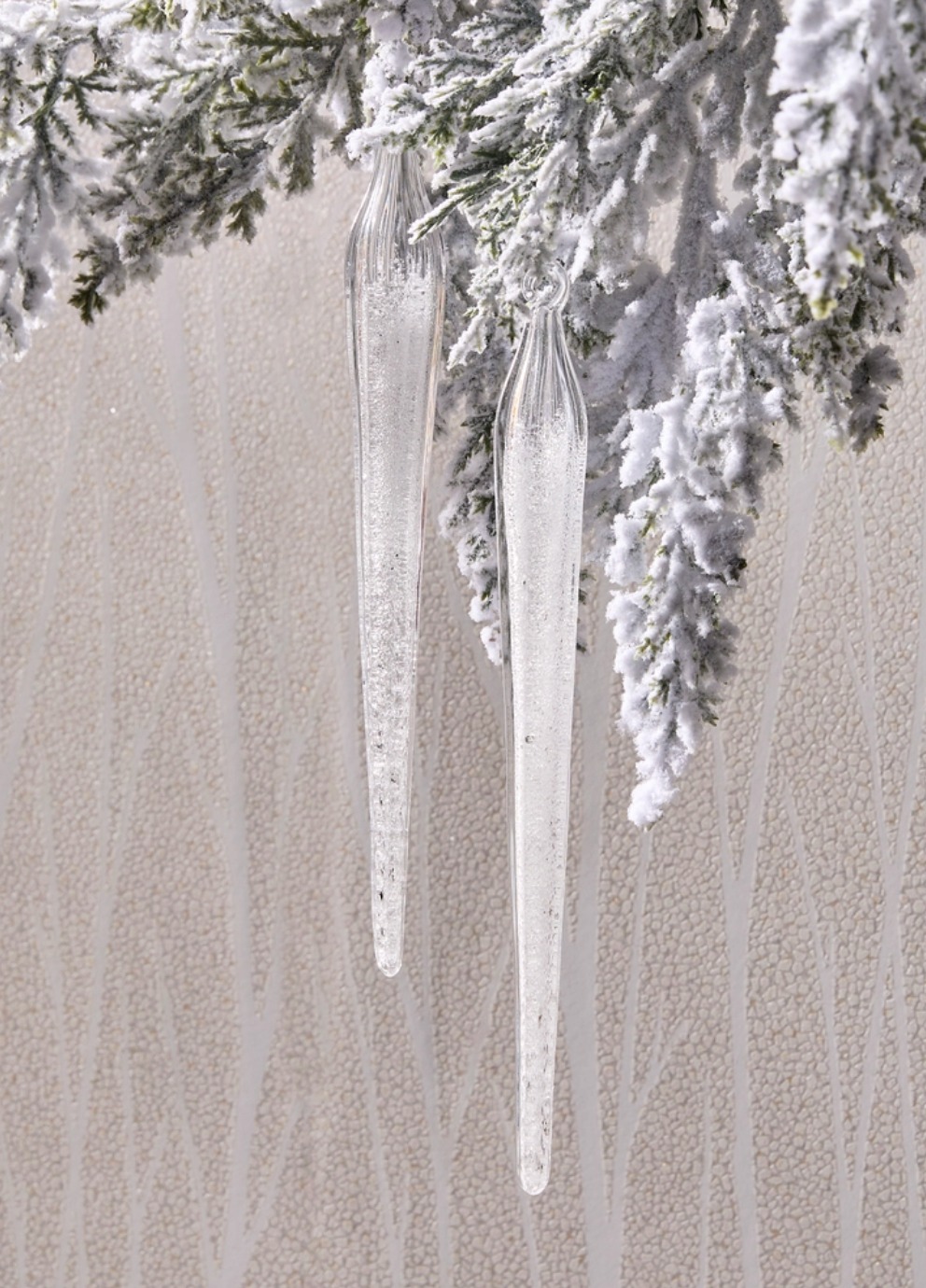 Glitter Icicle Ornaments