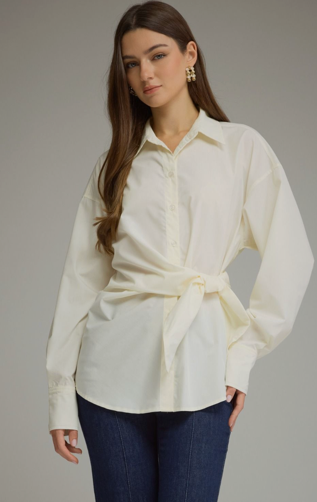 Fall Social Tie Front Top