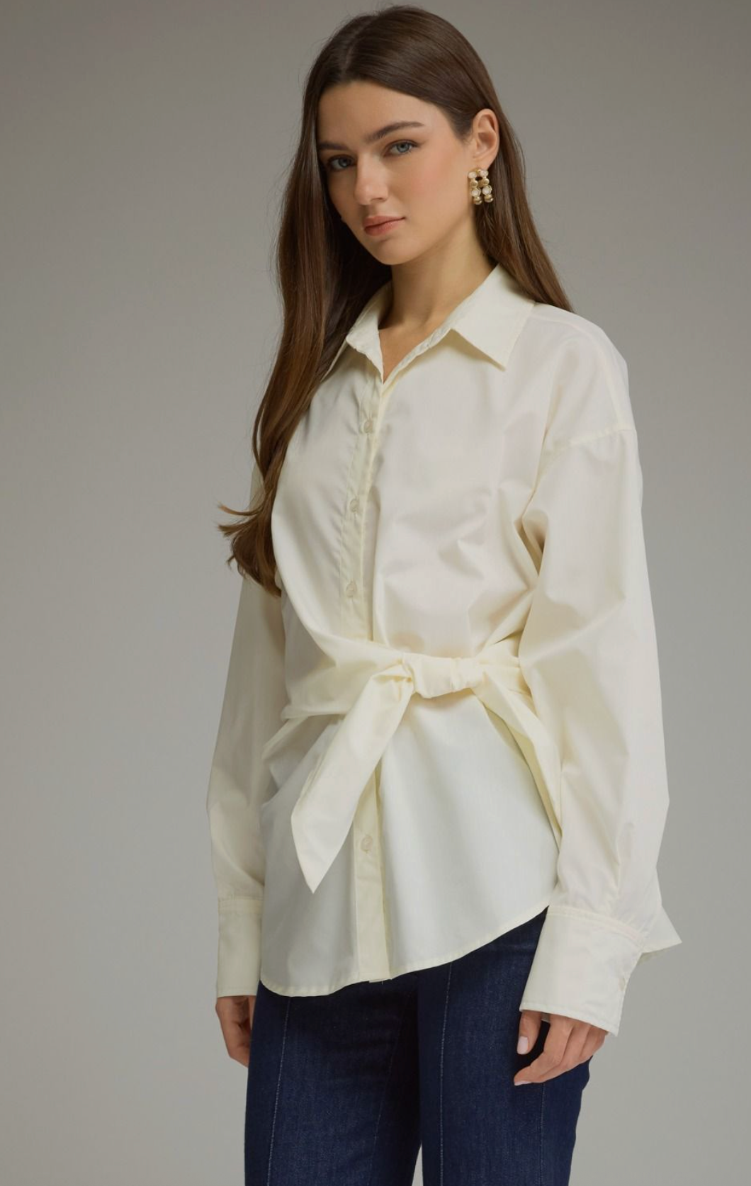 Fall Social Tie Front Top