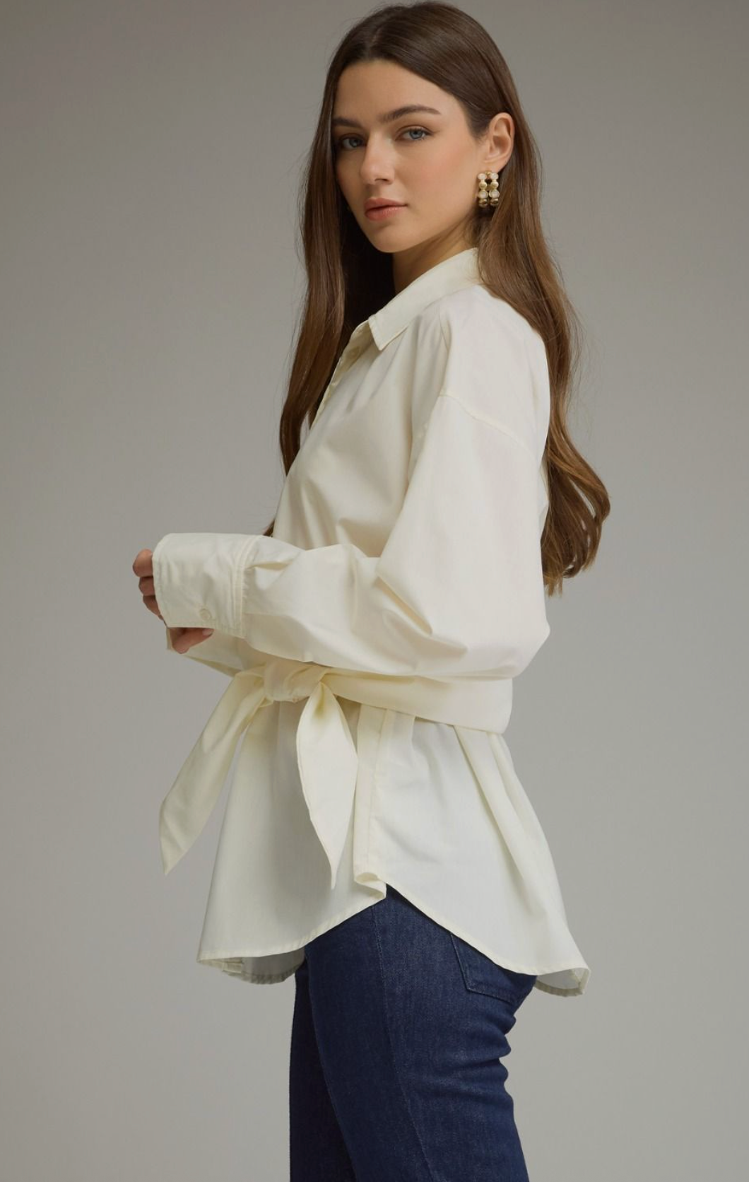 Fall Social Tie Front Top