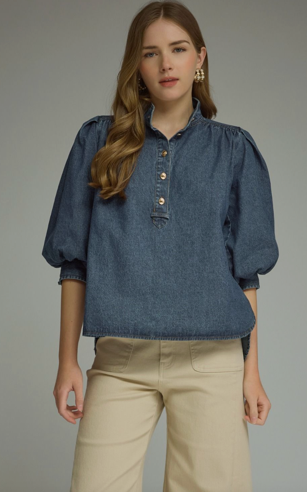 Blue Ridge Social Denim Top