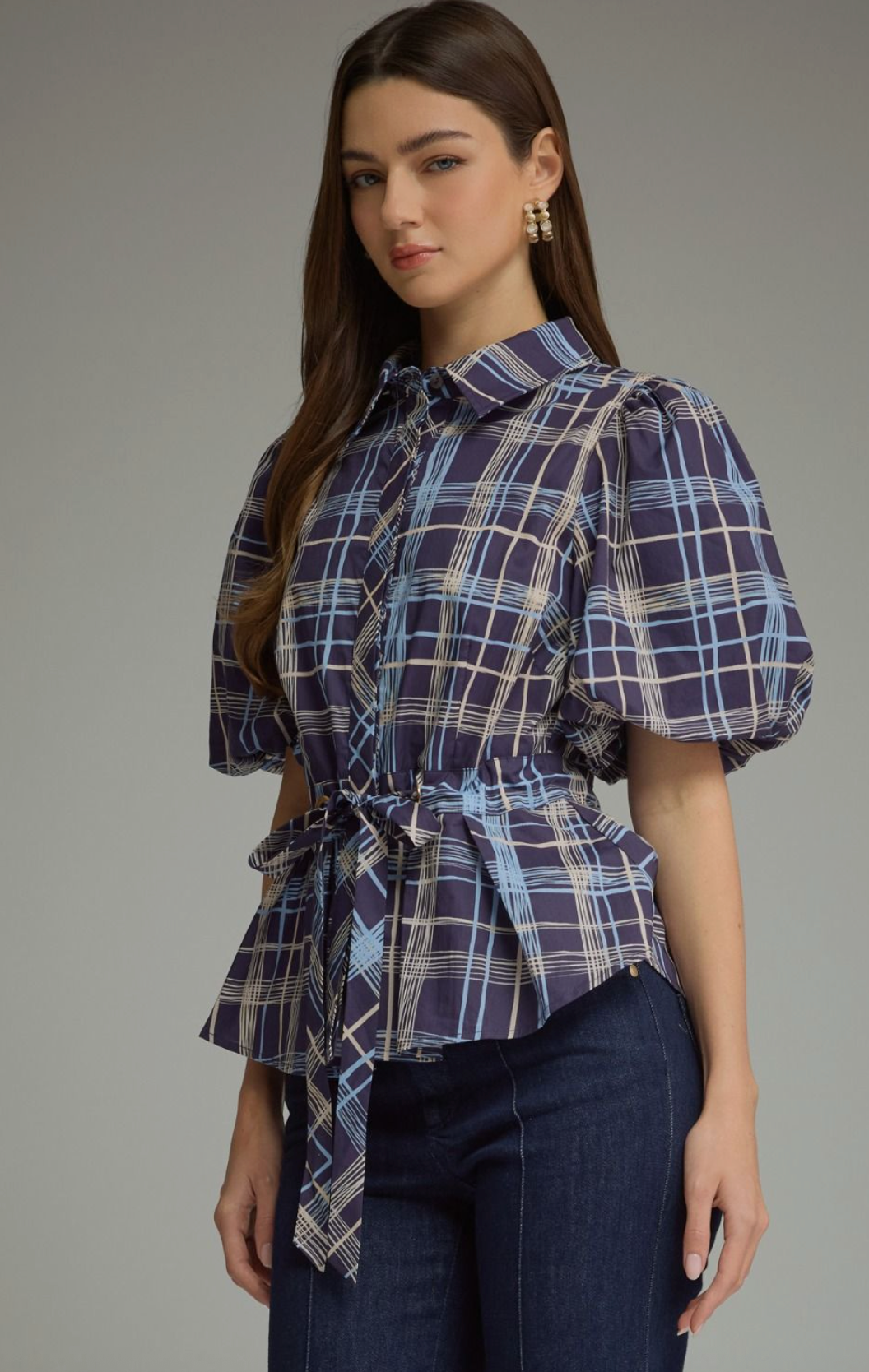 Pretty in Plaid Top