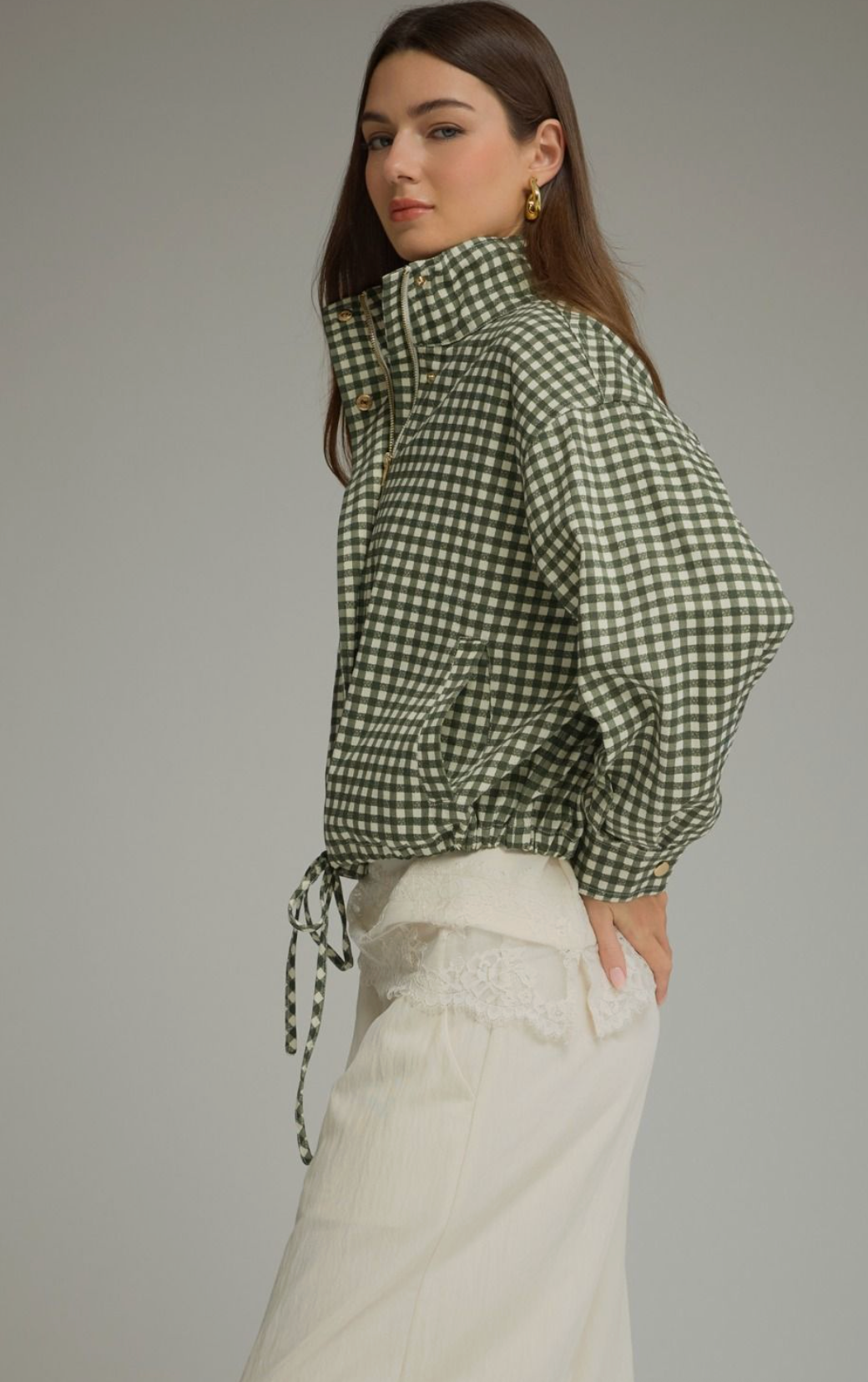 Gingham Getaway Jacket