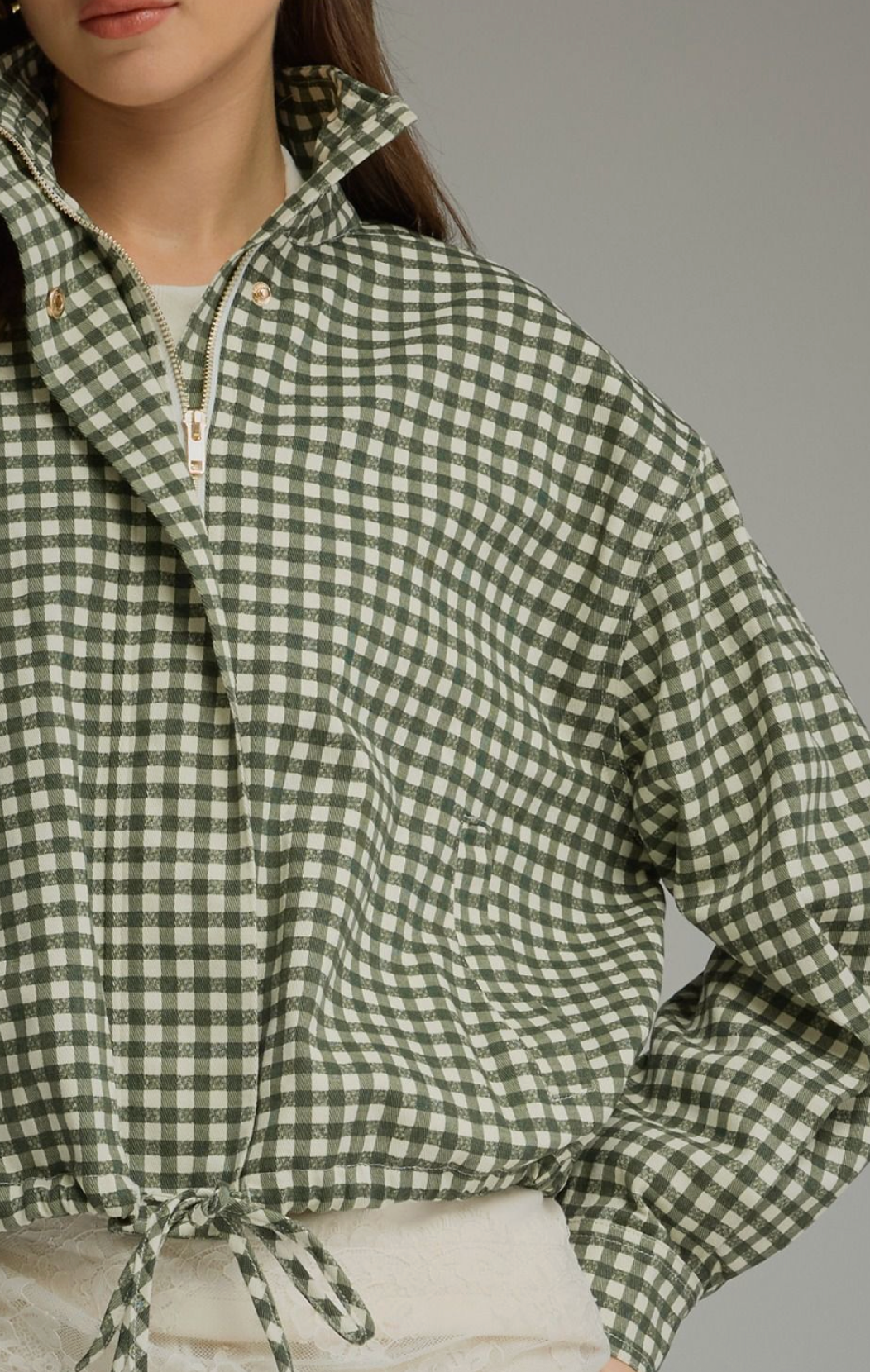 Gingham Getaway Jacket