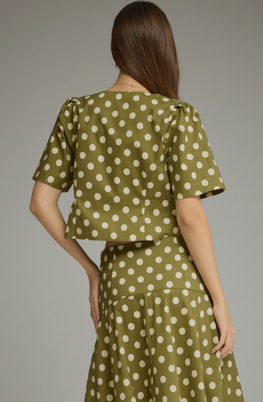 Martini Dot Button Top