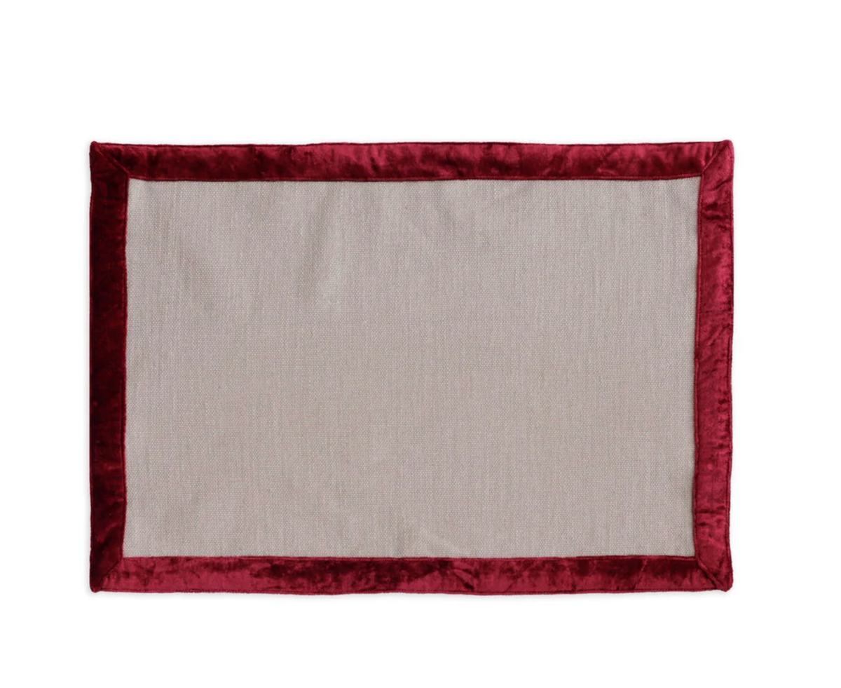 LINENS Velluto Placemats with Border - Set of 4