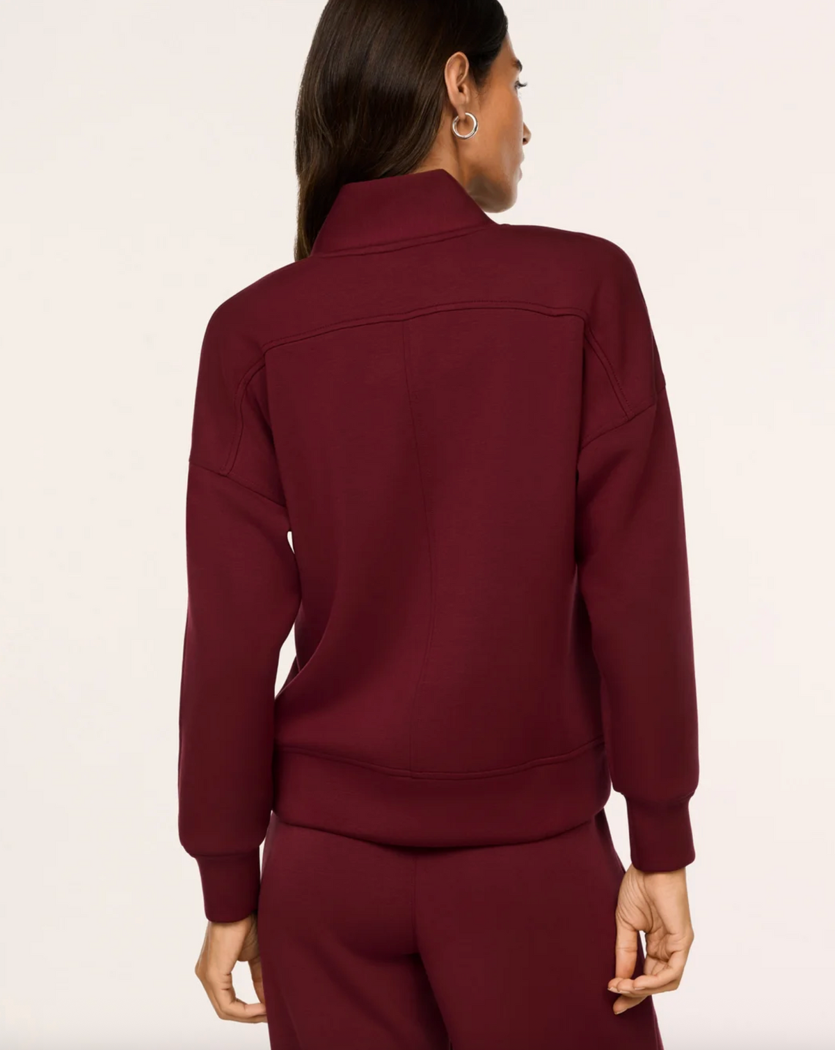 SPANX AirEssentials V-Neck Long Sleeve - VINO