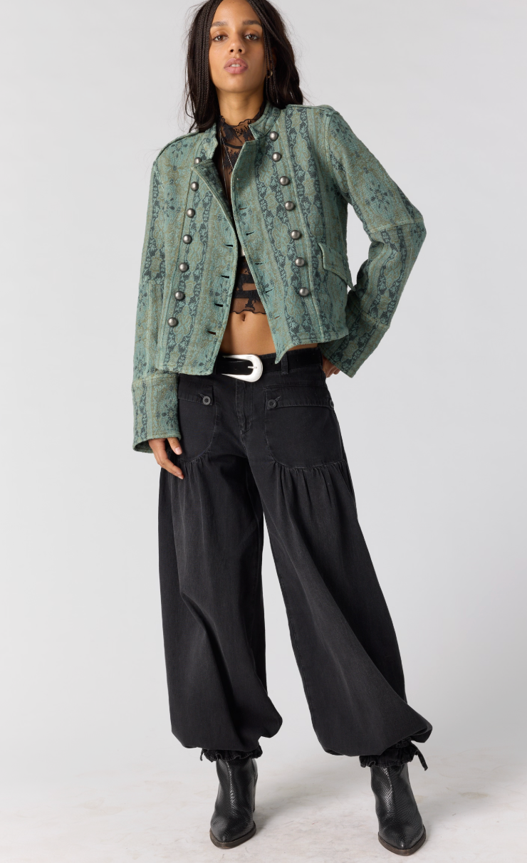 Lotty Jacquard - Steel Sea