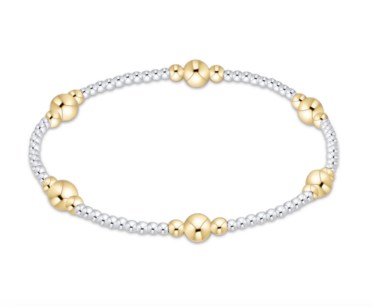 E Newton Purpose Mixed Metal 5mm Bracelet