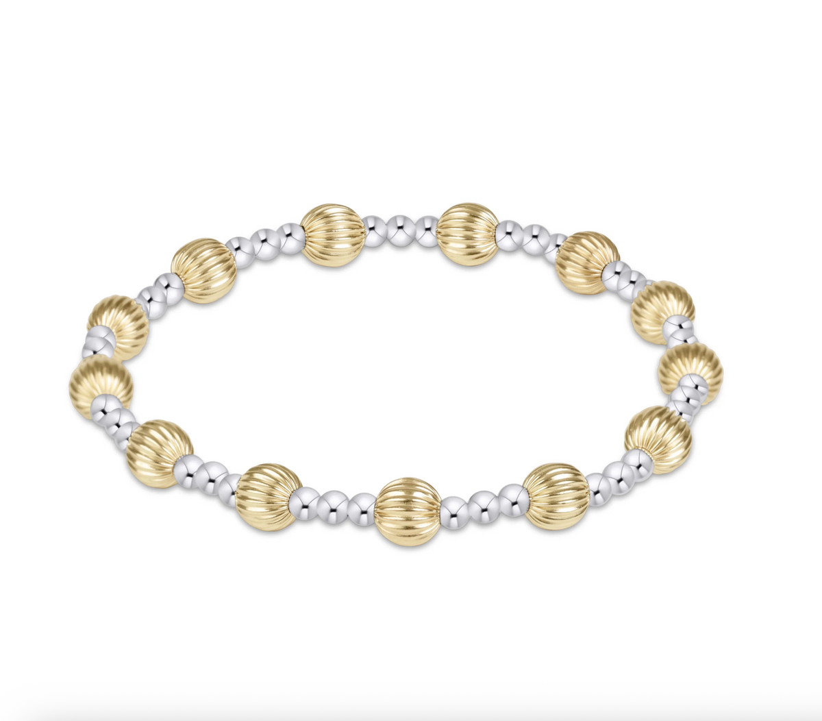 E Newton Dignity Sincerity Mixed Metal 6mm Bracelet