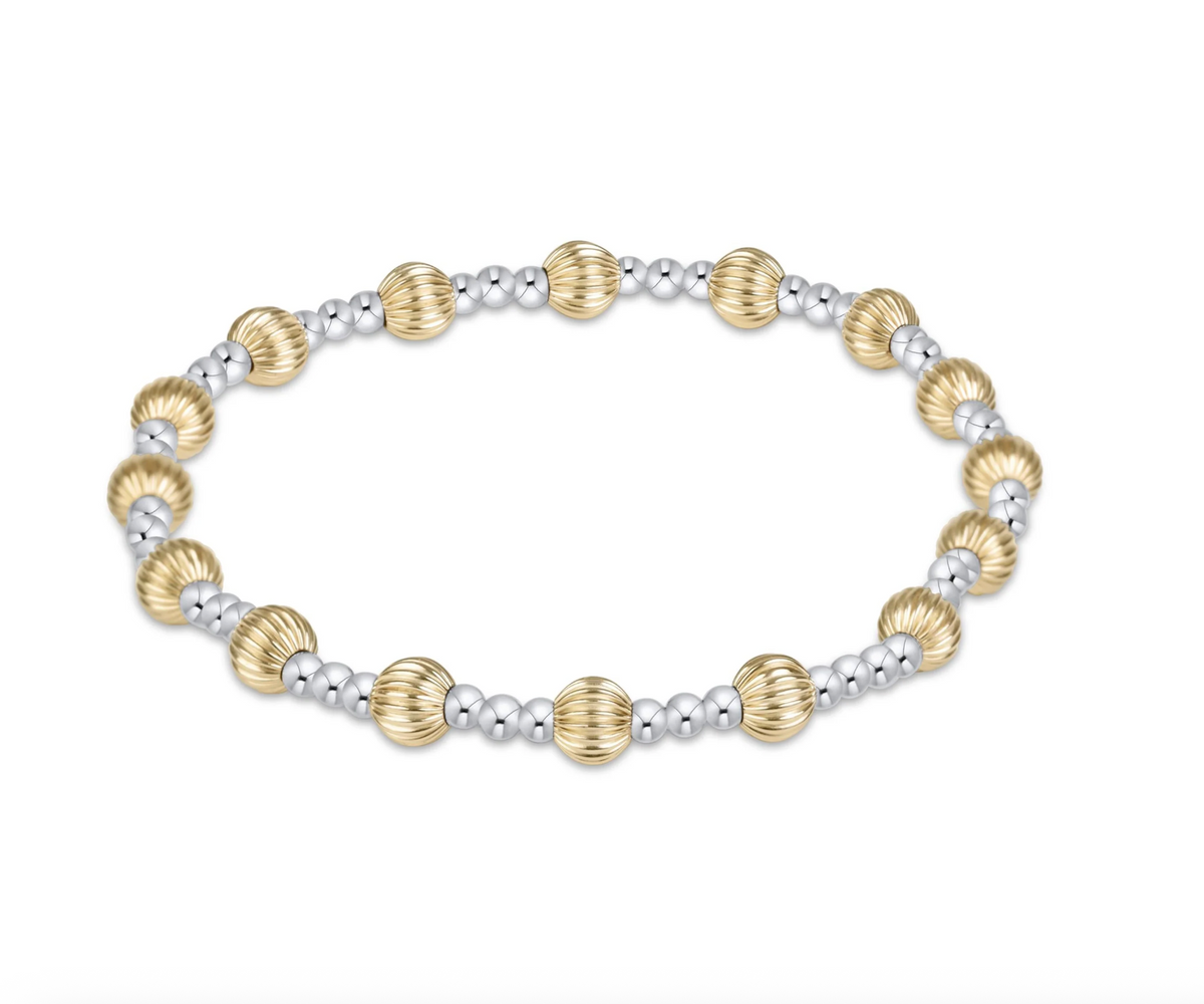 E Newton Dignity Sincerity Mixed Metal 5mm Bracelet