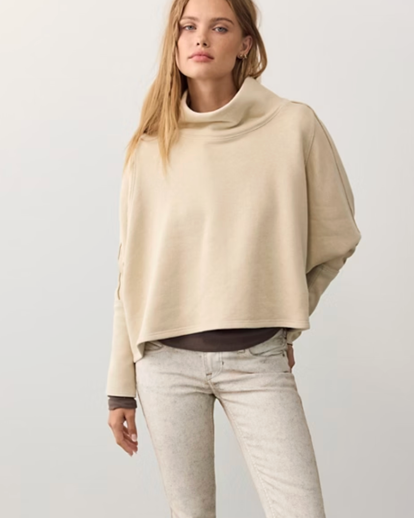 Free People My Girl Pullover - Light Oatmeal Heather