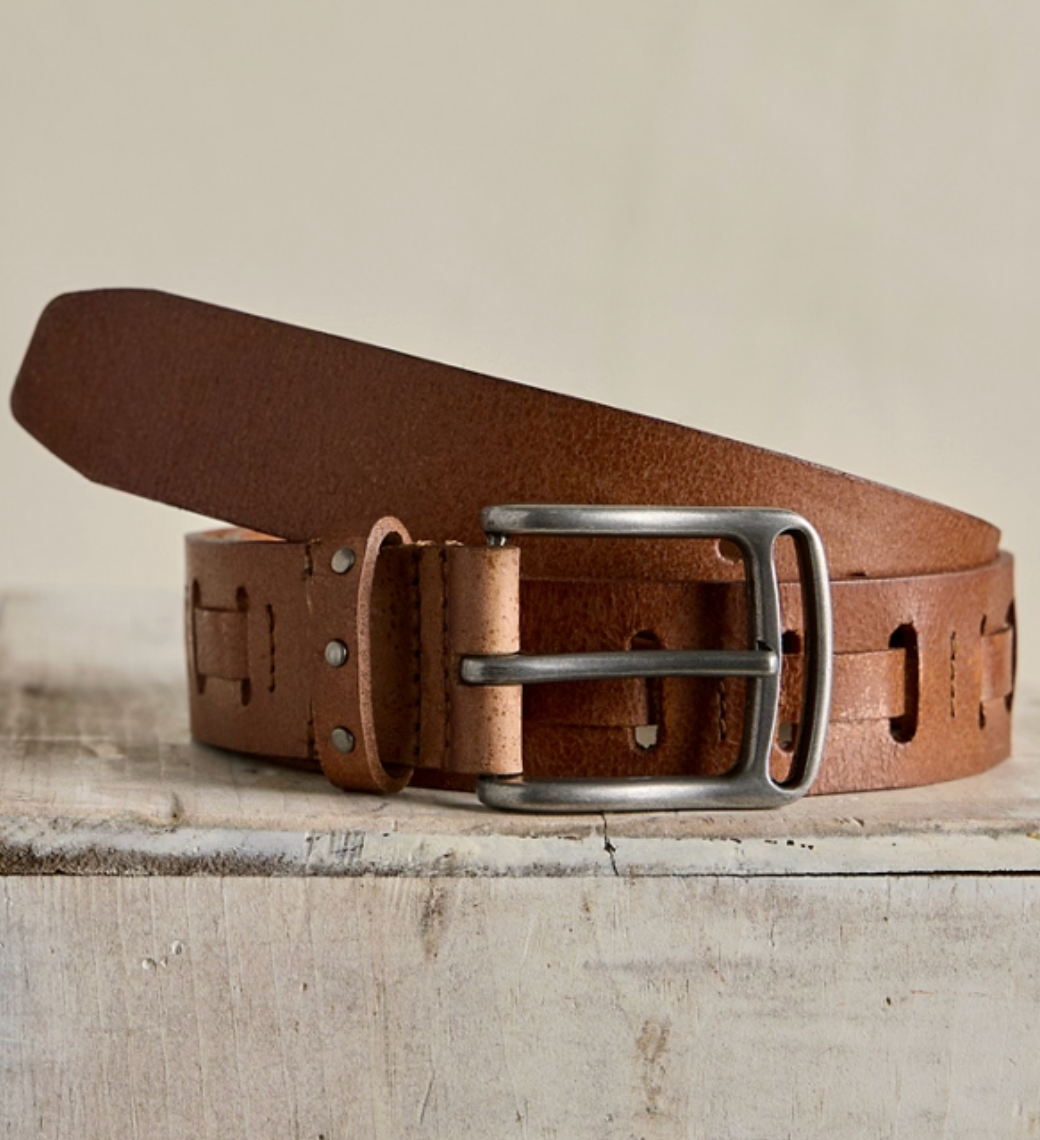 WTF Dallas Distressed Belt - Cognac
