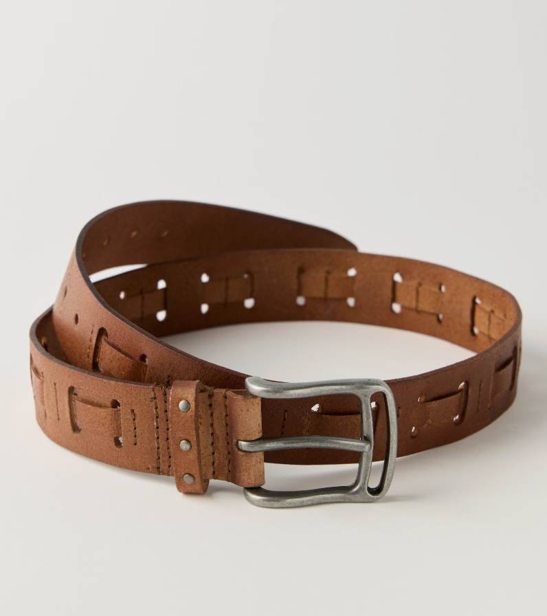 WTF Dallas Distressed Belt - Cognac