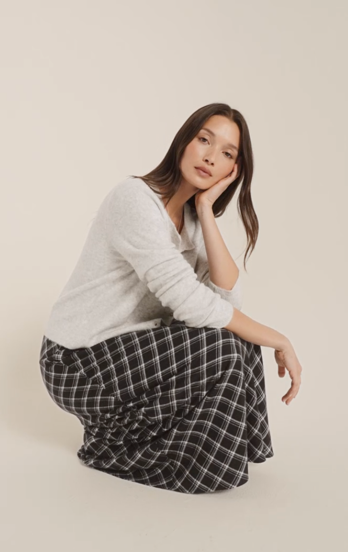 Crestview Plaid Skirt - Eclipse