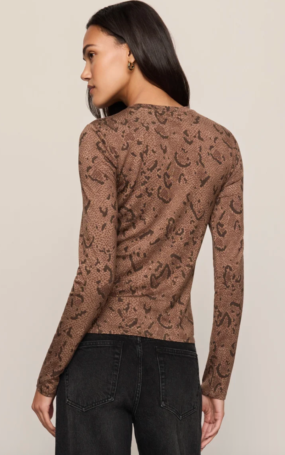 Z Supply Onyx Snake Top - Cocoa Bean