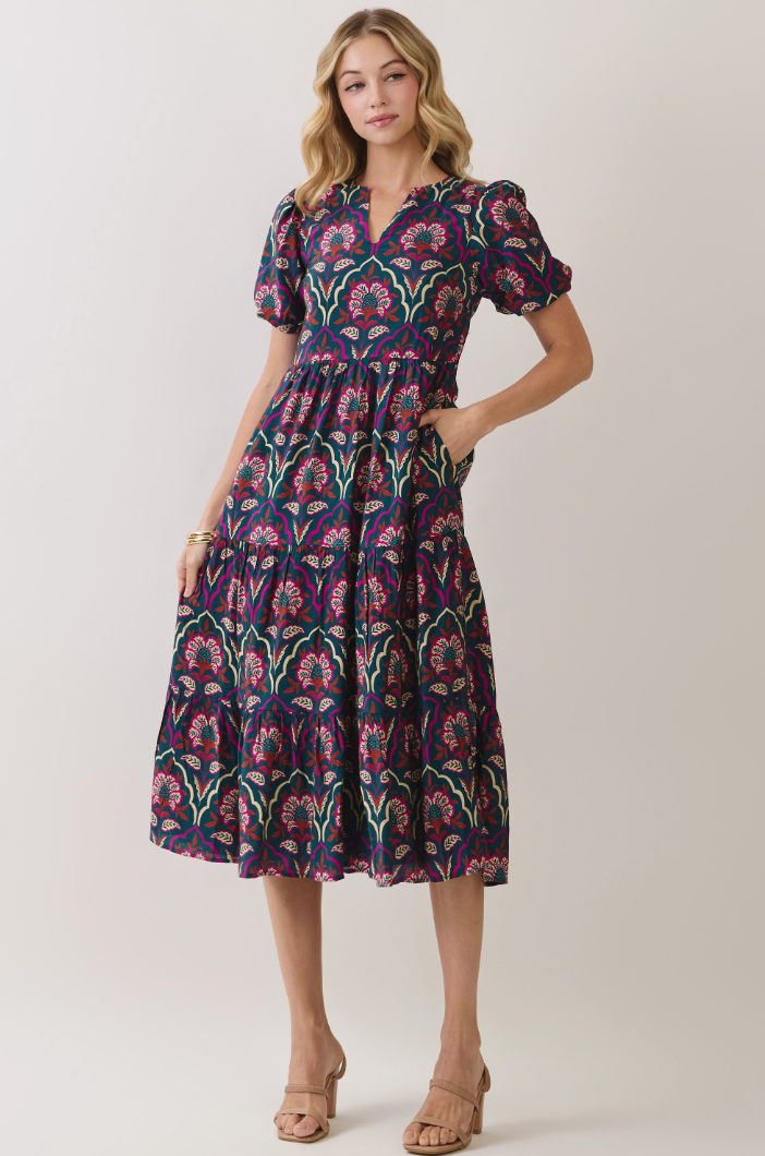 Savannah Hunter Green Dress