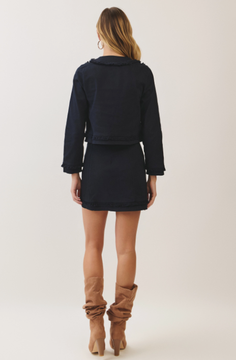 Nora Navy Skirt