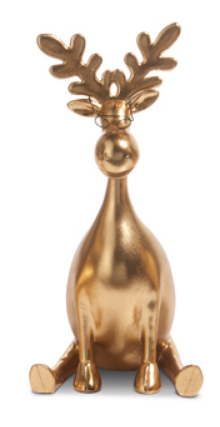 Gold Moose with Glasses