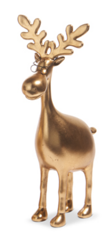 Gold Moose with Glasses