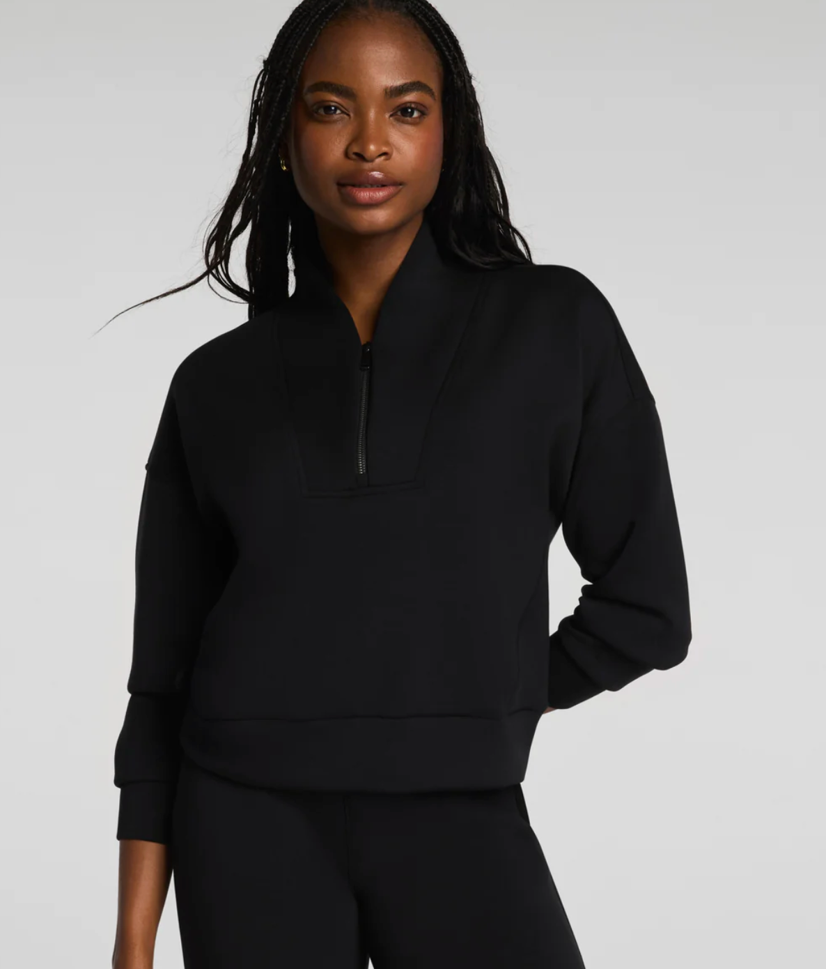 SPANX AirEssentials Shawl Collar Half Zip