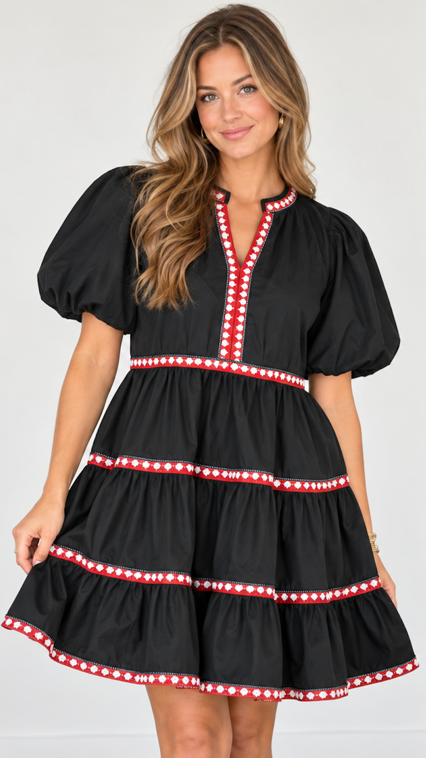 Camille Black Dress